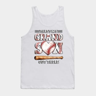 That's My Grandson Out There Baseball Grandma Mother's Day Tank Top